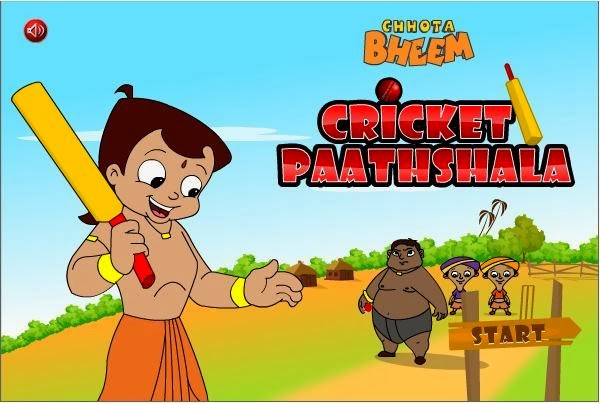 chota bheem book cricket game free